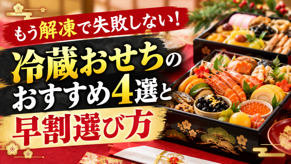 もう解凍で失敗しない！冷蔵おせちのおすすめ4選と早割選び方